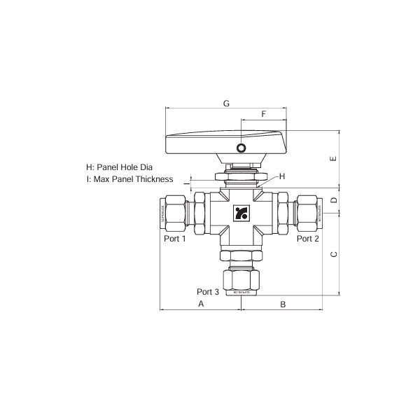 SBVF360 3-way Ball Valves - BMT Superlok