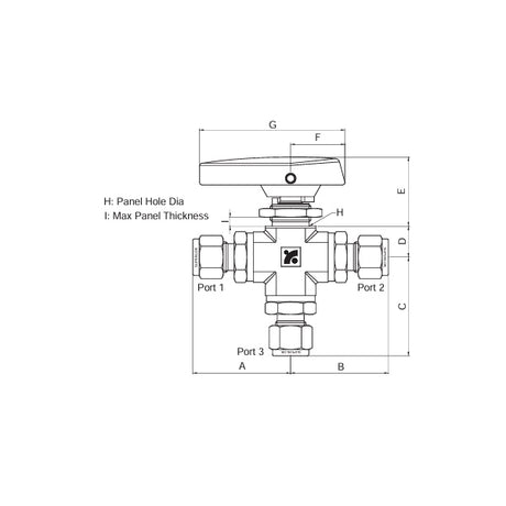 SBVF360 3-way Ball Valves - BMT Superlok