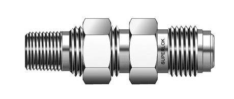 Bulkhead Male Connector (NPT) - UHP - Superlok